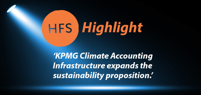 HFS Highlight: KPMG Climate Accounting Infrastructure expands the sustainability proposition